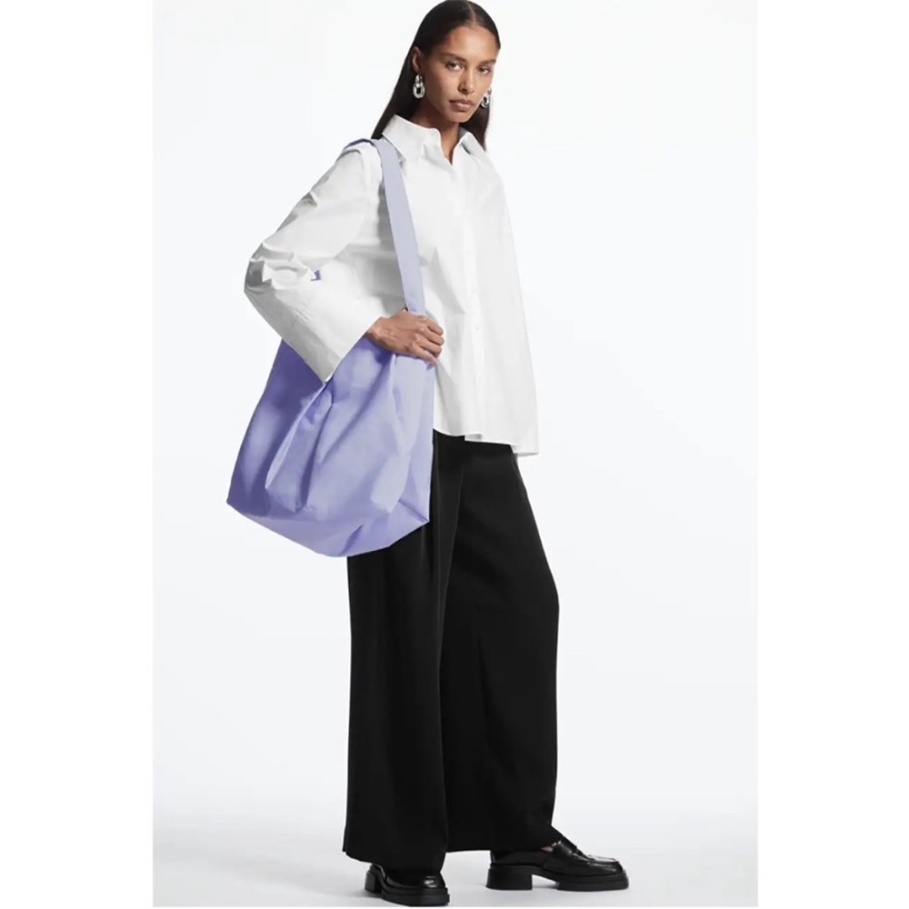 COS Sky Blue Quilted Hobo Oversized Bag - Picture 2 of 7